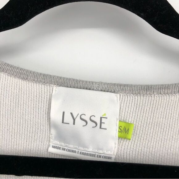 LYSSE Womens Poncho Cardigan Gray Open Front Size Small Medium - Picture 2 of 7